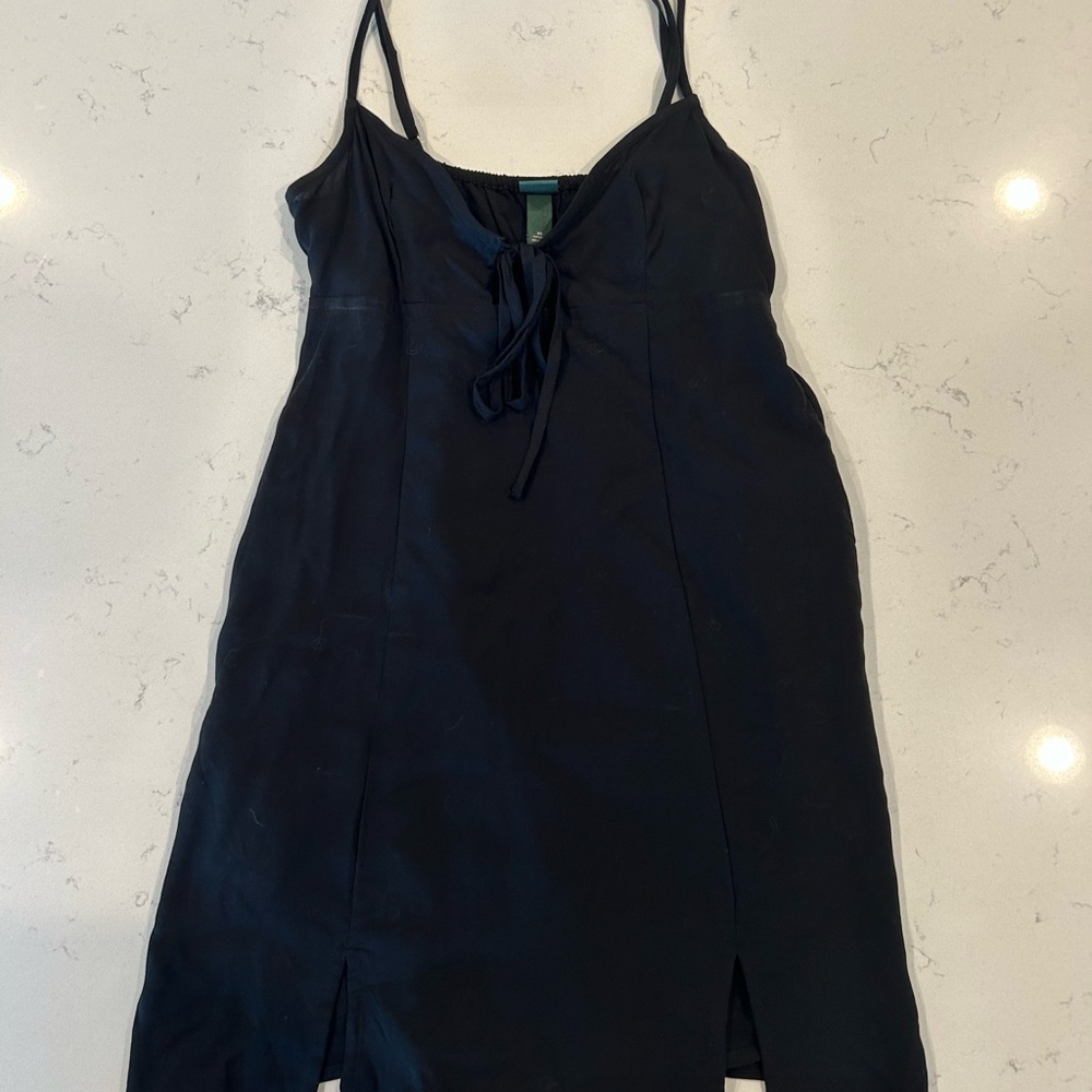Wile Fable Black Slip Dress, Women’s XS